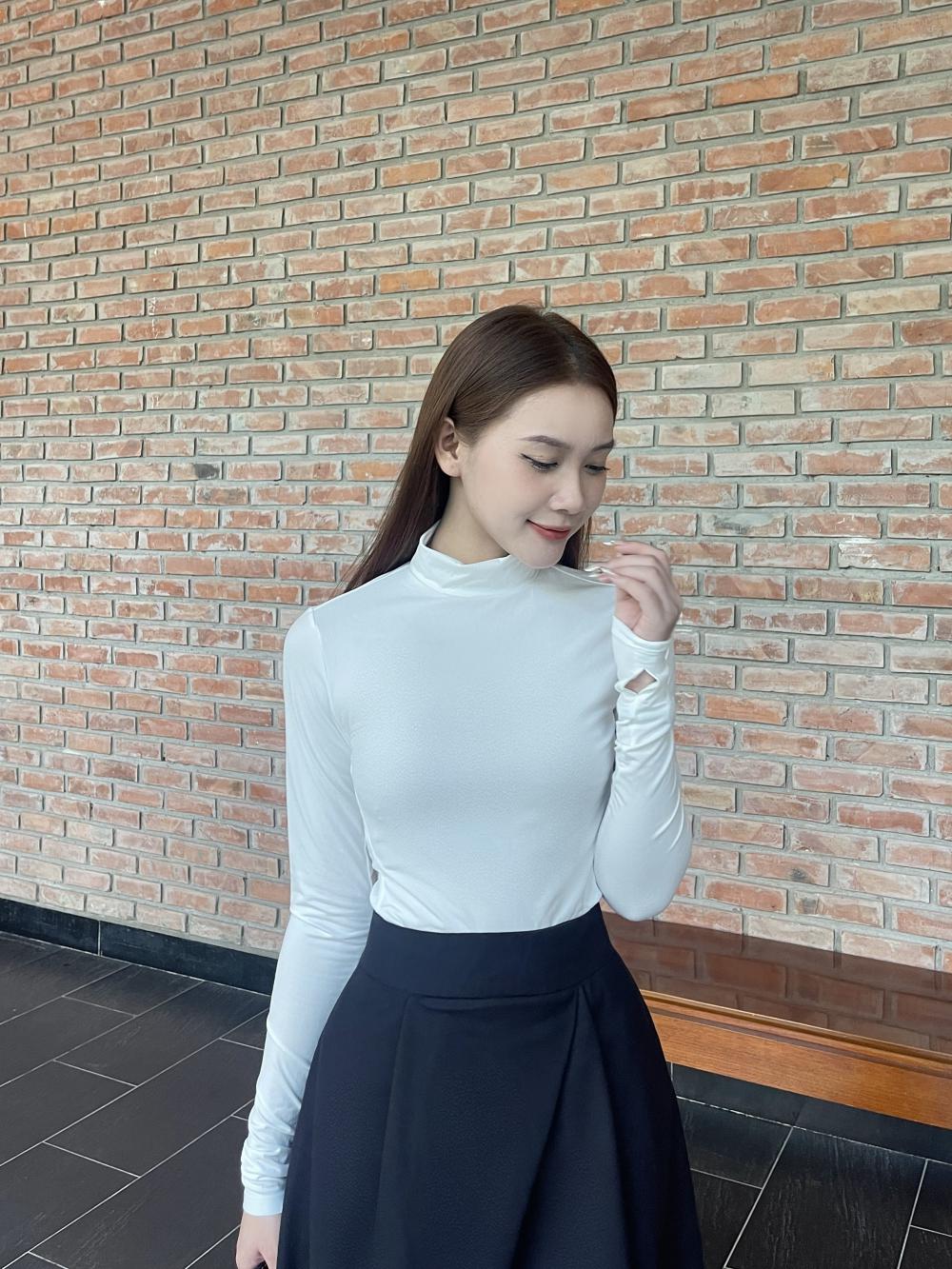 Áo giữ nhiệt nữ Topwear vải thun co giãn ấm áp